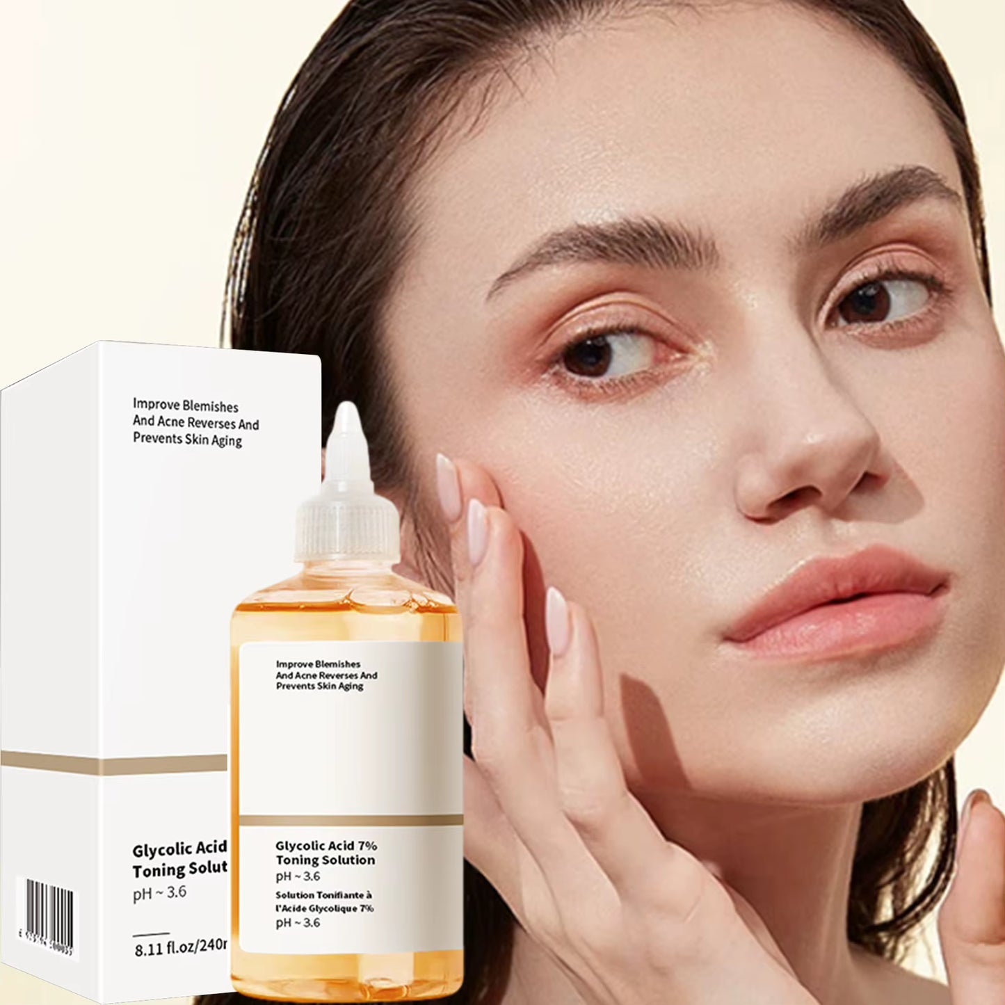 240Ml Glycolic Acid 7% Toning Solution Ordinary Acne Remover Lifting Firming Wrinkles Glowing Facial Care Glycolic Acid Toner