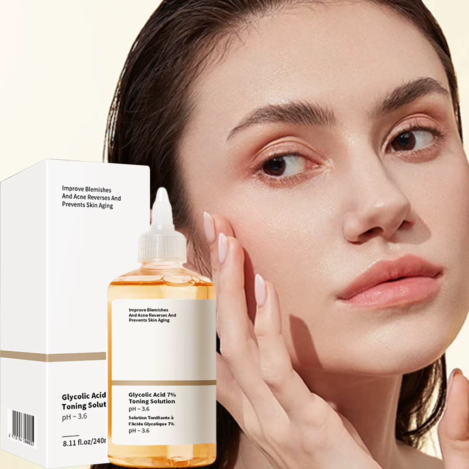 240Ml Glycolic Acid 7% Toning Solution Ordinary Acne Remover Lifting Firming Wrinkles Glowing Facial Care Glycolic Acid Toner