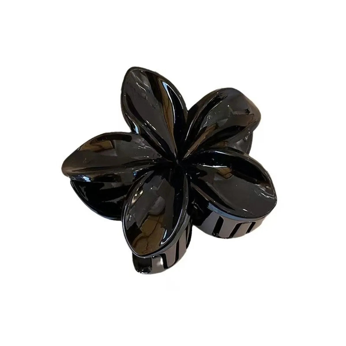 Women's Laser Mermaid Princess Flower Shaped 8cm/3.15in Large-Size Brown Beige Lightweight Plastic Hair Clips Fashionable