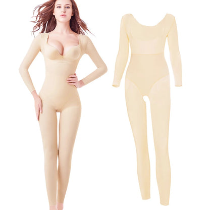 Shapewear Bodysuits Body Shapers Full Length Women Corrective Underwear Black Beige Slimming Clothing Thigh Slim