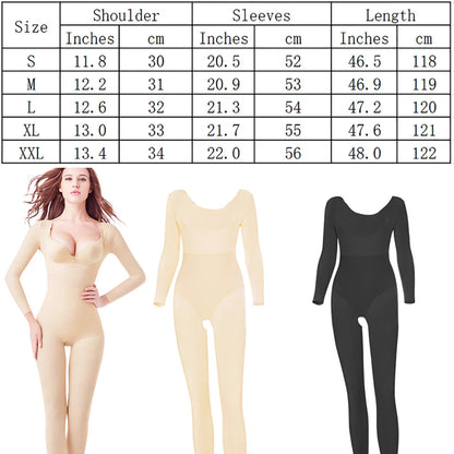 Shapewear Bodysuits Body Shapers Full Length Women Corrective Underwear Black Beige Slimming Clothing Thigh Slim