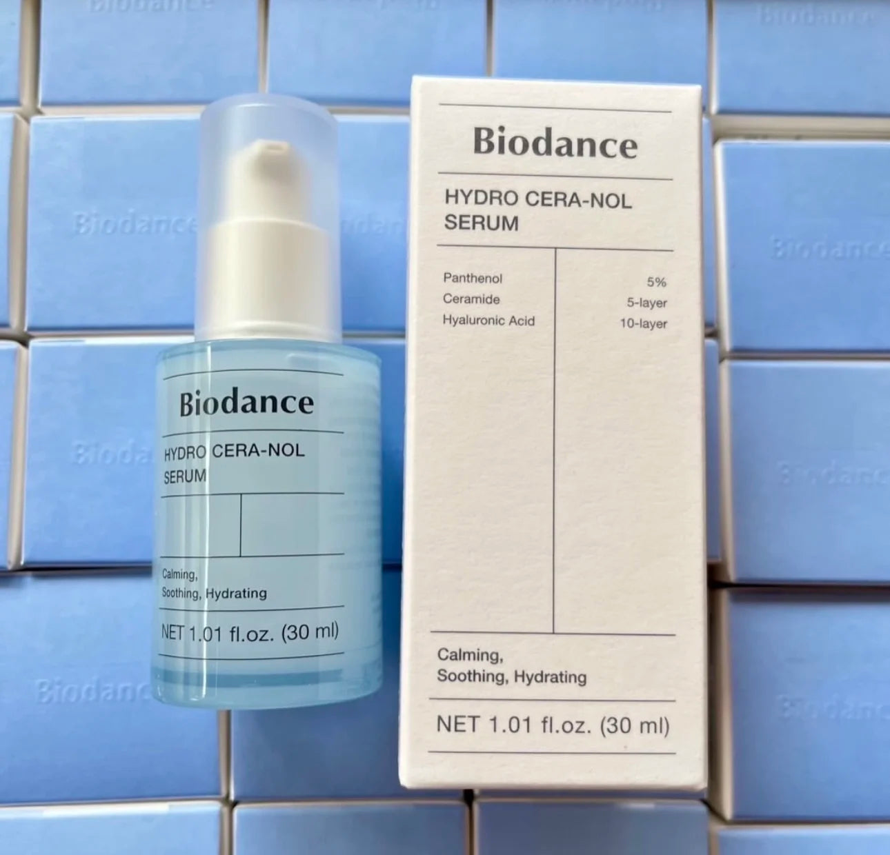 30ml Biodance Pore Tightening Collagen Ampoule Panthenol Ceramide Hyaluronic Acid Calming Soothing Hydrate Hydro Cera-Nol Serum