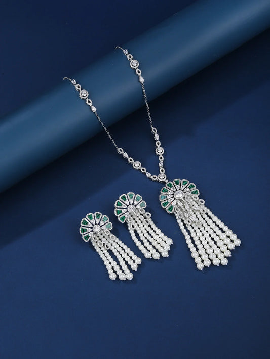 JEWEL jewelry; luxury zircon jewelry; women's pendant necklace; personalized necklace; women's jewelry.