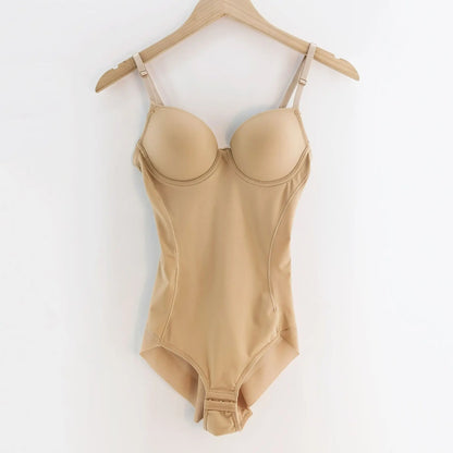 Body string sans armatures couleur lie de vin, extensible, soyeux, pour femme, sous-vêtement gainant, body shaper