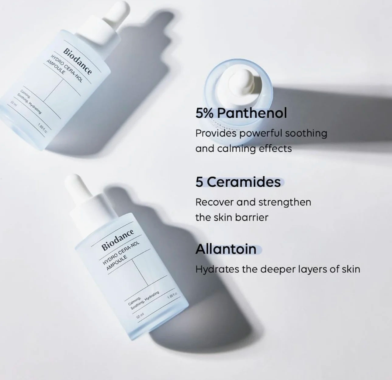 30ml Biodance Pore Tightening Collagen Ampoule Panthenol Ceramide Hyaluronic Acid Calming Soothing Hydrate Hydro Cera-Nol Serum