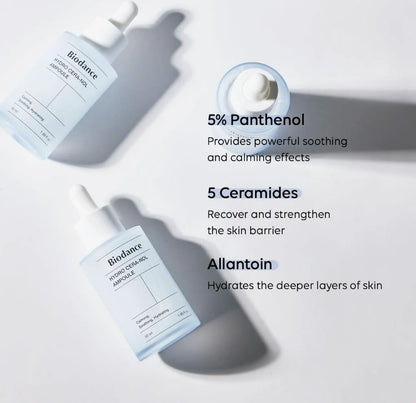 30ml Biodance Pore Tightening Collagen Ampoule Panthenol Ceramide Hyaluronic Acid Calming Soothing Hydrate Hydro Cera-Nol Serum