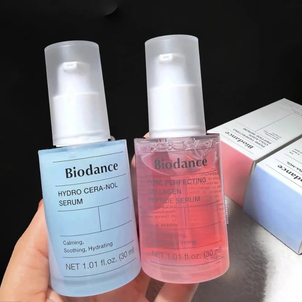 30ml Biodance Pore Tightening Collagen Ampoule Panthenol Ceramide Hyaluronic Acid Calming Soothing Hydrate Hydro Cera-Nol Serum