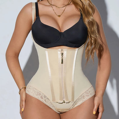 Shapewear Colombian Girdles Reducing Tummy Control Waist trainer Body Shaper Bodysuit for Abdomen Control Dual-control body shap