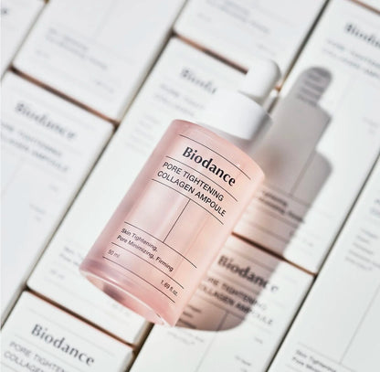 30ml Biodance Pore Tightening Collagen Ampoule Panthenol Ceramide Hyaluronic Acid Calming Soothing Hydrate Hydro Cera-Nol Serum