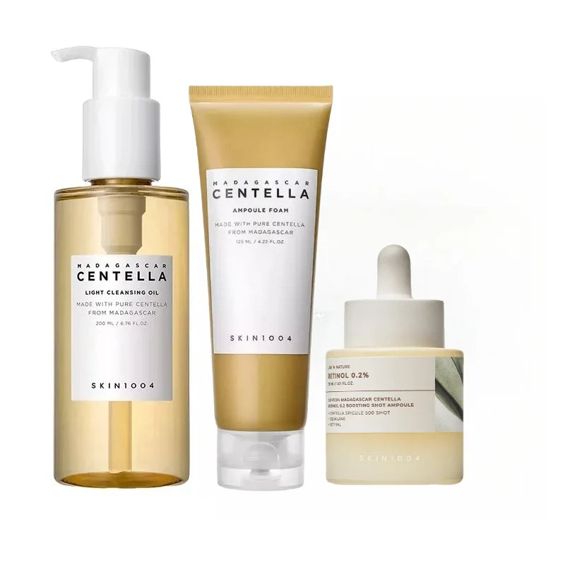New Skin1004 Centella Skincare Korean Set Madagascar Moisturize Toner Serum Whitening Cream Face Wash Cleansing Oil Essence