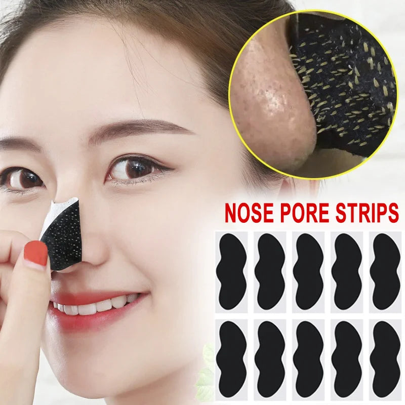 10/50/100 Pieces Deep Cleansing Blackhead Remover Patches - Effective Nose Spots Facial Spot Cleansing for Blackheads and Pores