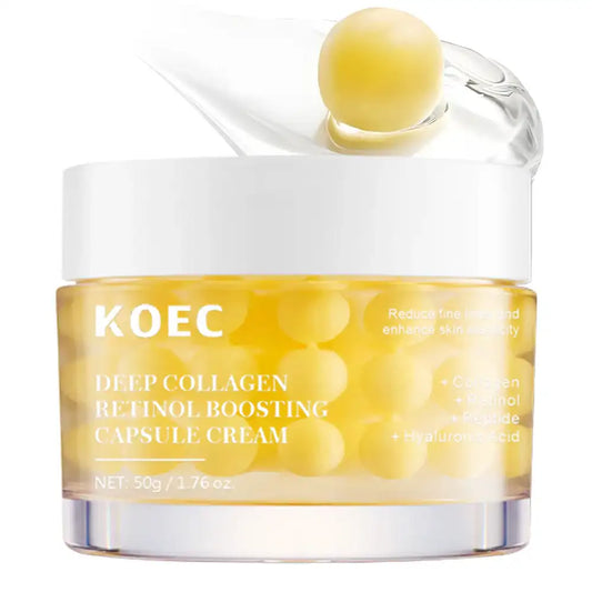 50g KOEC Deep Collagen Retinol Boosting Capsule Cream Moisturizing Firming Soothing Reduce Fine Lines Enhance Elasticity Peptide
