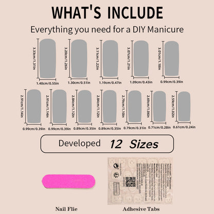 24pcs Long Ballerina Fake Nails 3d Flowers Decor Green French Press on Nails Full Cover Wearable European Spice Girl False Nails