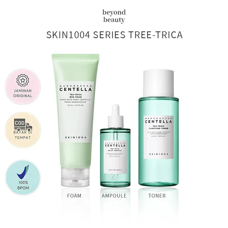 New Skin1004 Centella Skincare Korean Set Madagascar Moisturize Toner Serum Whitening Cream Face Wash Cleansing Oil Essence