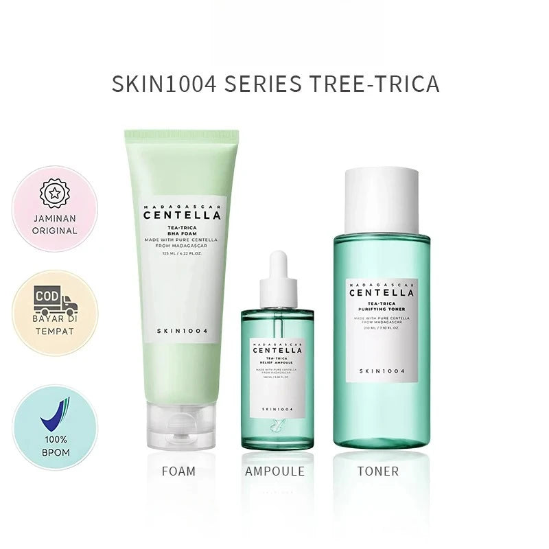 New Skin1004 Centella Skincare Korean Set Madagascar Moisturize Toner Serum Whitening Cream Face Wash Cleansing Oil Essence