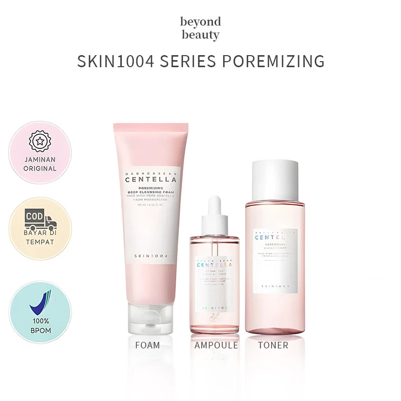 New Skin1004 Centella Skincare Korean Set Madagascar Moisturize Toner Serum Whitening Cream Face Wash Cleansing Oil Essence