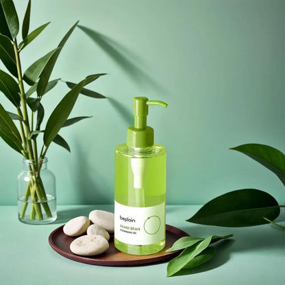 Masque d'argile purifiant aux haricots mungo Beplain coréen, Sérum Visage Démaquillant Huile Nettoyante Nettoyage Profond Soin de la Peau Coréen