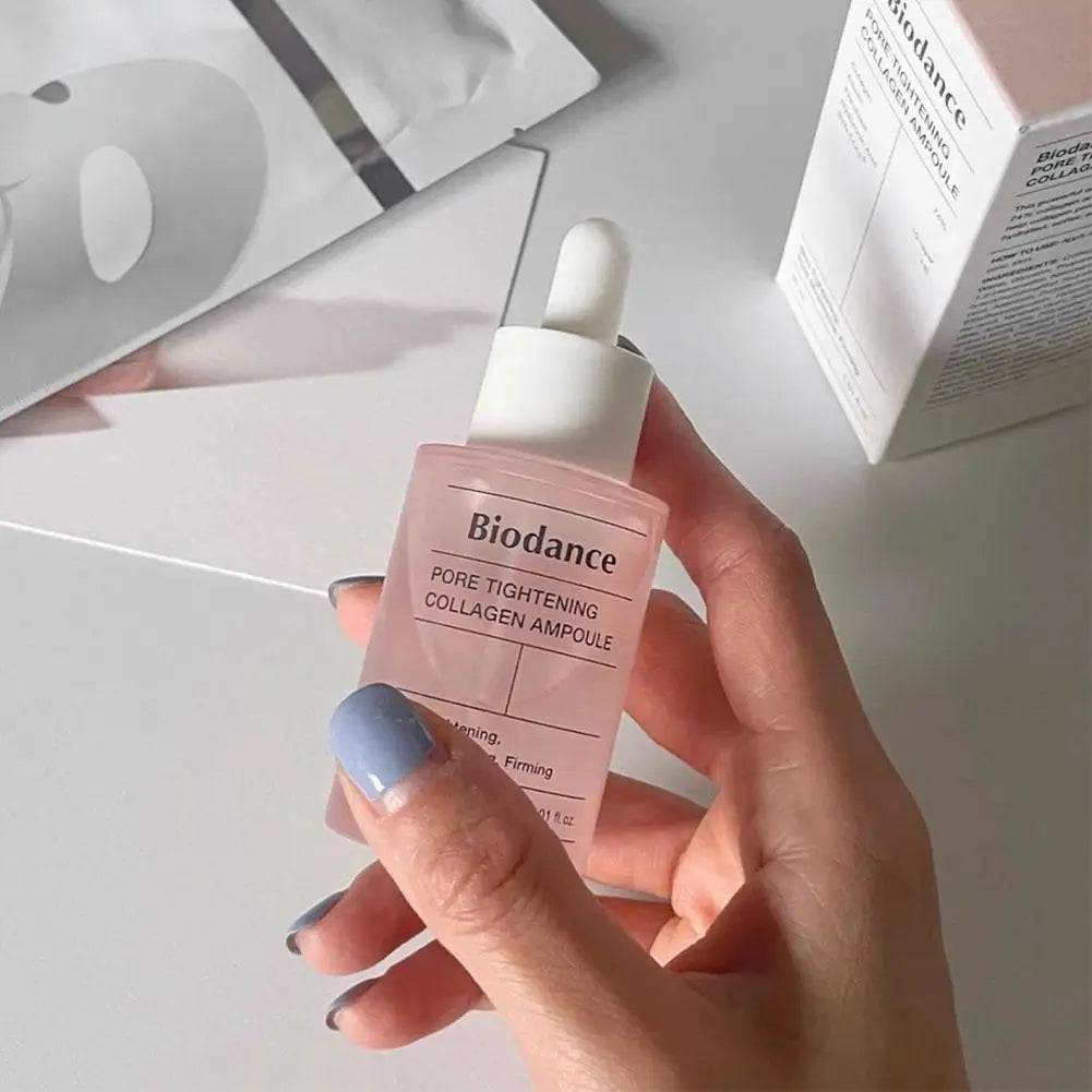 30ml Biodance Pore Tightening Collagen Ampoule Panthenol Ceramide Hyaluronic Acid Calming Soothing Hydrate Hydro Cera-Nol Serum