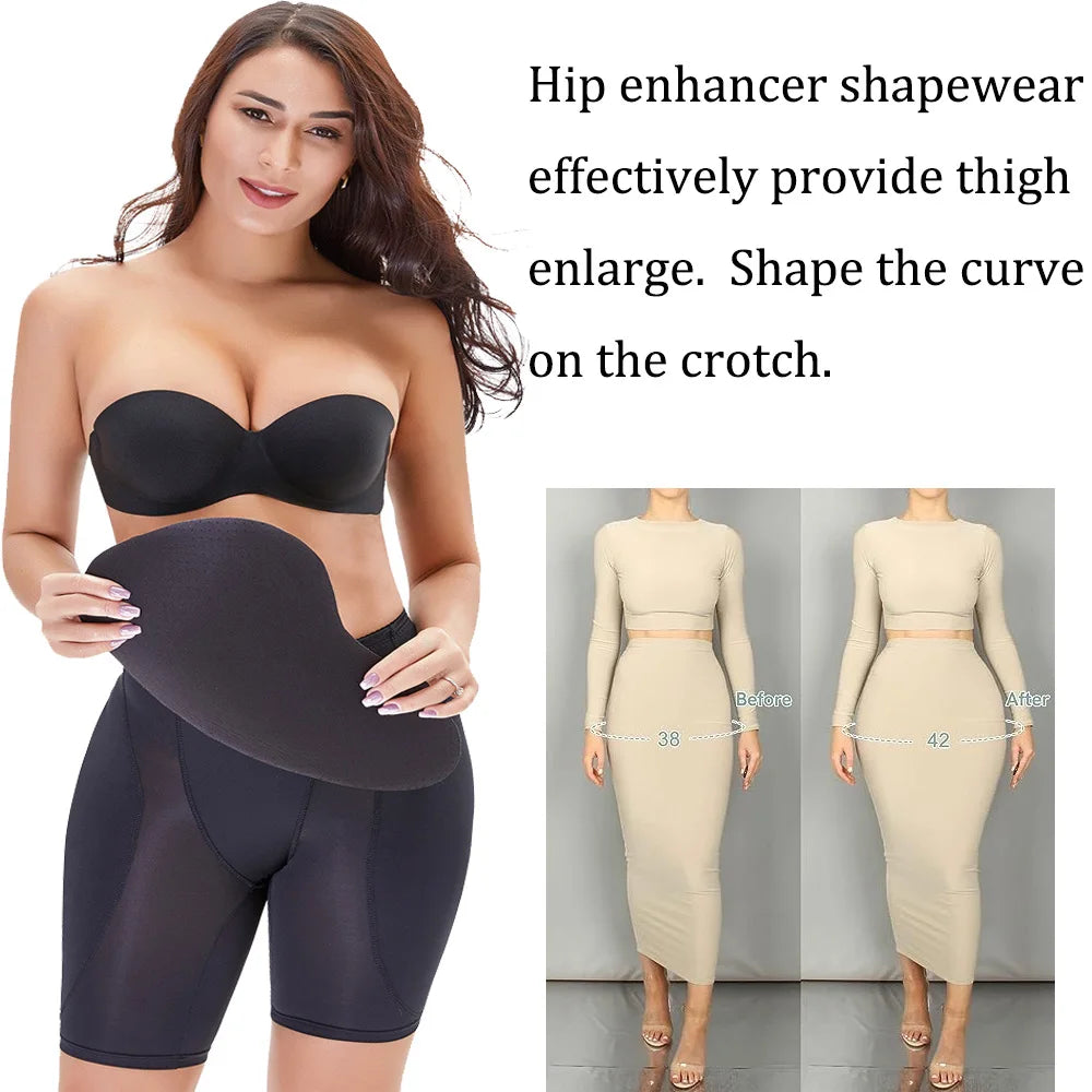 Shapewear Hip Enhancer Panties Women Low Waist Body Shaper Butt Padded Underwear Hip pads
