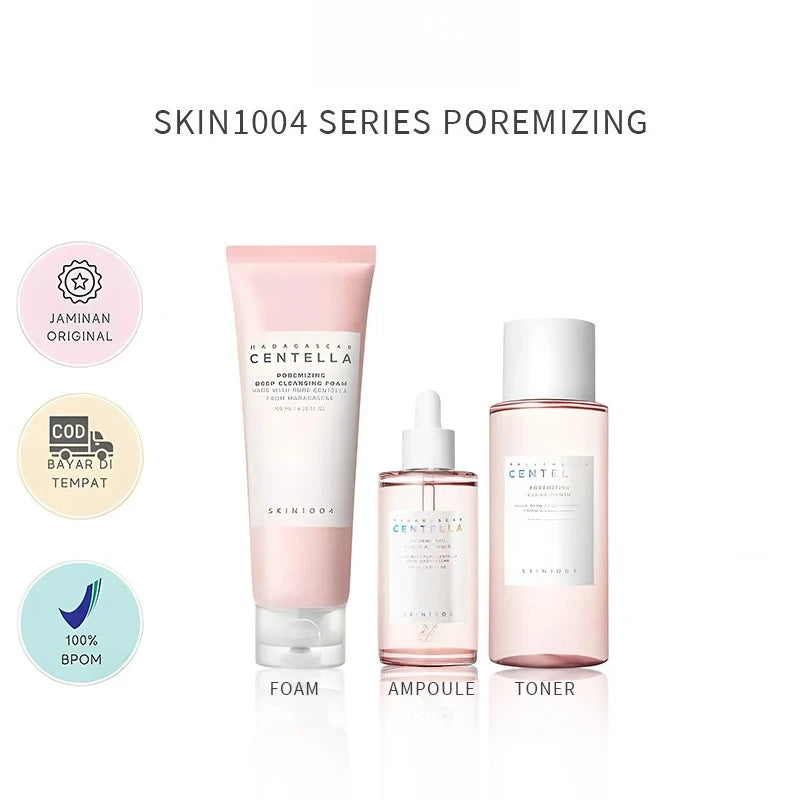 New Skin1004 Centella Skincare Korean Set Madagascar Moisturize Toner Serum Whitening Cream Face Wash Cleansing Oil Essence