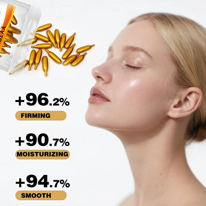 Vitamin E Deep Moisturizing Capsule Essence, Hydrates and Smooths Skin, Contains Plant-Based Squalane, Vitamin C, Deep Hydration and Skin-Brightening Essence (0.4Gx30 Capsules)/Bag-1 Bag